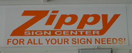 An axample of a PVC sign.